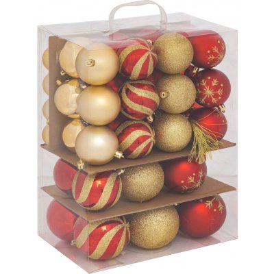 Atmosphera Nerozbitné vánoční koule vícebarevné 60 kusů vícebarevný – Zboží Mobilmania