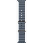 Apple Watch Ultra 3 (2025) 49mm Přírodní titan s ocelově modrým oceánským řemínkem MEWH4QC/A – Zboží Živě