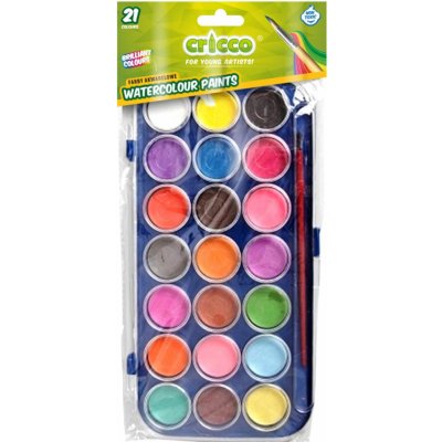 Cricco vodové barvy 21 barev 28 mm – Zboží Dáma