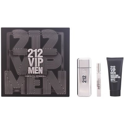 Carolina Herrera 212 VIP Man EDT 100 ml + 100 ml sprchový gel + 10 ml EDT dárková sada – Hledejceny.cz