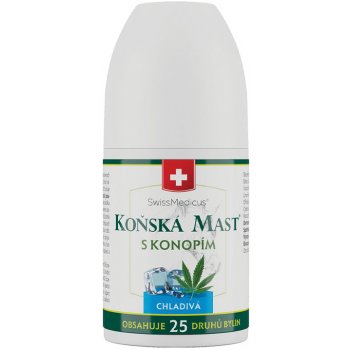 Swissmedicus Koňská mast s konopím chladivá roll-on 90 ml