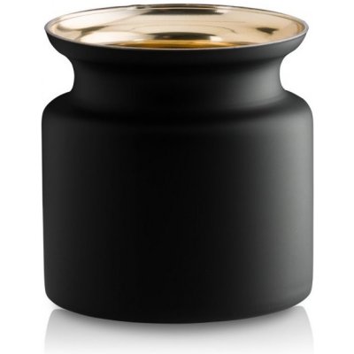 Exkluzivní váza 'konev na mléko' povrch černý mat, uvnitř zlatý lesk, výška 15cm