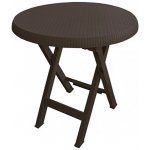 Mega Plast plastový skládací stůl TEO, 70 cm, wenge – Zboží Mobilmania