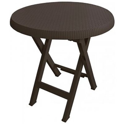 Mega Plast plastový skládací stůl TEO, 70 cm, wenge – Zboží Mobilmania