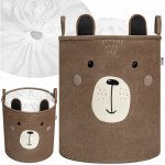 SIPO Koš XL Premium Medvídek uzavíratelný hnědý 63 L – Zboží Dáma