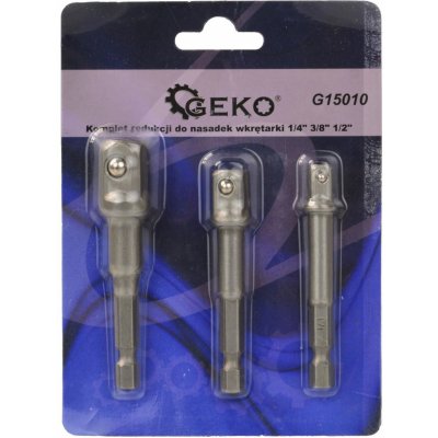 Adaptéry do vrtačky, 1/4"-3/8"-1/2", GEKO – Zboží Dáma