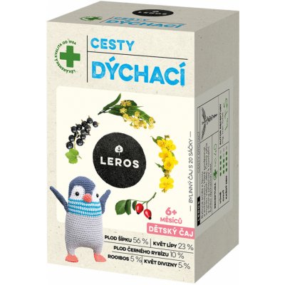 Leros Dětský čaj cesty dýchací nálevové sáčky 20x2g – Zboží Dáma