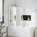 zahrada-XL Sprchová zástěna 117 x 120 cm , 3 skládací panely – Sleviste.cz