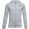 Dětská mikina Under Armour RIVAL COTTON FZ HOODIE-GRY S