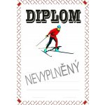 VIZINGR Lyžování diplom A4 č.23 Lyže č.23 BEZ TEXTU – Hledejceny.cz