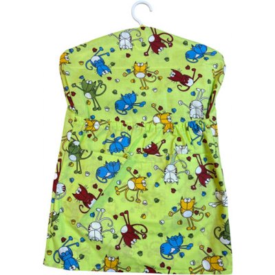 Výrobní družstvo Drutěva Dětský kapsář s ramínkem kočičky zelené barva: Zelená – Hledejceny.cz