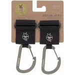 LÄSSIG Háčky Casual Stroller Hooks with Carabiner black