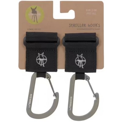 LÄSSIG Háčky Casual Stroller Hooks with Carabiner black – Hledejceny.cz