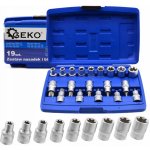Sada nástrčných hlavic a bitů TORX 1/2", 19ks GEKO G13565 – Hledejceny.cz