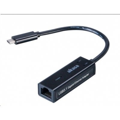 AKASA adaptér USB Type-C na Gigabit Ethernet RJ 45 – Sleviste.cz