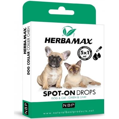 Herba Max Spot on Dog & Cat repelentní kapky 5 x1 ml – Hledejceny.cz