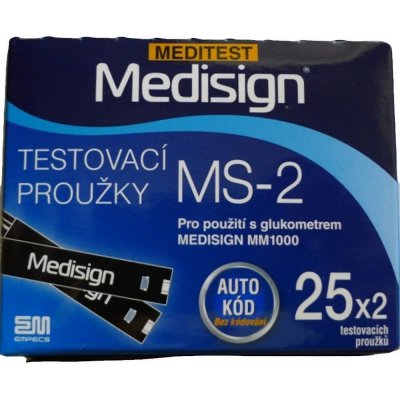 Meditest Medisign proužky testovací MS-2 50 ks – Zboží Mobilmania