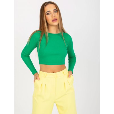 Rue Paris crop top s holými zádyrv-bz-8010.82 green – Zboží Mobilmania