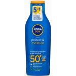 Nivea Sun Protect & Moisture hydratační mléko na opalování SPF50+ 200 ml – Zboží Dáma
