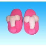 Plyšové pantofle Penispuschen pink – Zboží Dáma