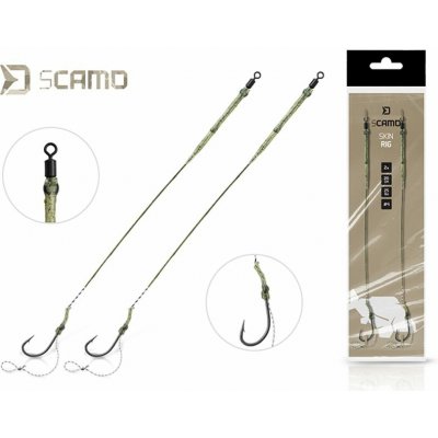 Delphin Návazec sCamo Skin rig 2ks - 20cm/25lbs/#4 – Sleviste.cz