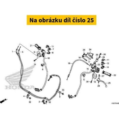Honda Brzdová páčka levá 53178K35V00 – Hledejceny.cz