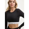 Dámská Trička Calvin Klein Underwear Tričko s dlouhým rukávem 000QF8009E černá