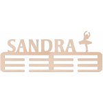 ČistéDřevo Dřevěný věšák na medaile balet Zvolte Žena – Zboží Dáma