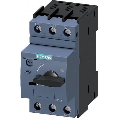 Siemens 3RV2021-4BA10 výkonový vypínač 1 ks Rozsah nastavení (proud): 13 - 20 A Spínací napětí (max.): 690 V/AC (š x v x h) 45 x 97 x 97 mm – Zboží Mobilmania