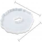 Manumi Silikonová forma na odlévání křišťálové pryskyřice podtácek 131x122x12mm 3 ks – Sleviste.cz