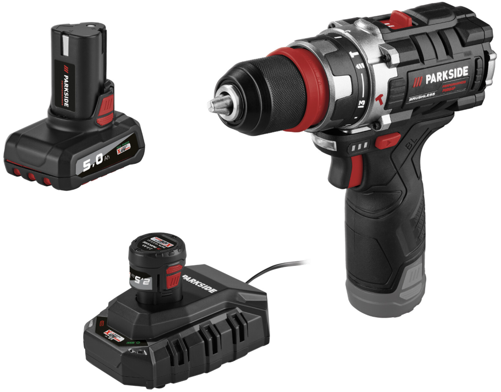 PARKSIDE PERFORMANCE PSBSAP 12 A1 + 2,5 Ah + 5 Ah