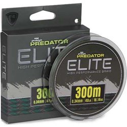 Fox Rage Predator Pletená Šňůra Elite Braid 300 m 0,34 mm 40 lb