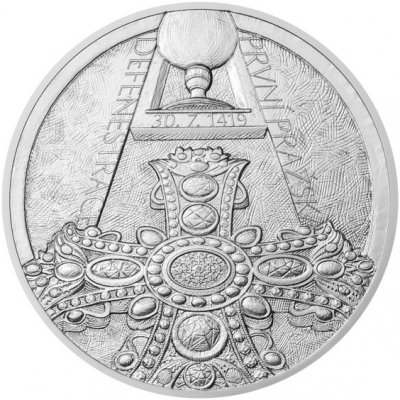 Česká mincovna Stříbrná medaile 10 oz První pražská defenestrace stand 10 oz – Zbozi.Blesk.cz