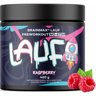 BrainMax LAUF Preworkout bez kofeinu 400 g – Zboží Mobilmania