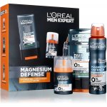 Loreal Paris Men Expert Magnesium Defence sprchový gel 300 ml + deodorant sprej 150 ml + hydratační krém pro ciltivou pleť 50 ml, kosmetická sada pro muže – Hledejceny.cz