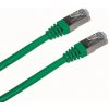 síťový kabel Datacom 15804 patch FTP CAT5E, 0,5m, zelený