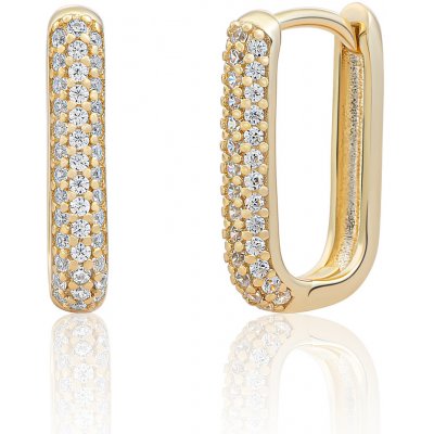 Sparkling Jewels Pozlacené visací náušnice s kubickými zirkony EAG24 – Hledejceny.cz