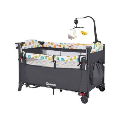 COSTWAY Přenosná 3 v 1 BC10227DE-GR šedá A – Zboží Mobilmania