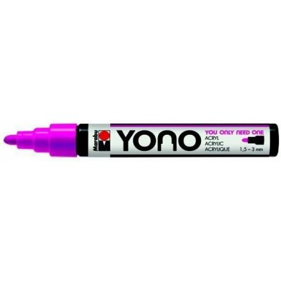 Marabu YONO akrylový popisovač 1,5-3 mm - neonově růžový – Sleviste.cz
