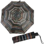 Doppler Mini Fiber desert Colorfull dámský skládací deštník černý – Zboží Dáma