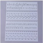 MyCreativ Plastová šablona 18,6x5,6 cm PÍSMENA 2 4ks/bal. – Sleviste.cz