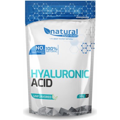 Natural Nutrition Hyaluronic Acid kyselina hyaluronová prášek 50 g – Zboží Mobilmania