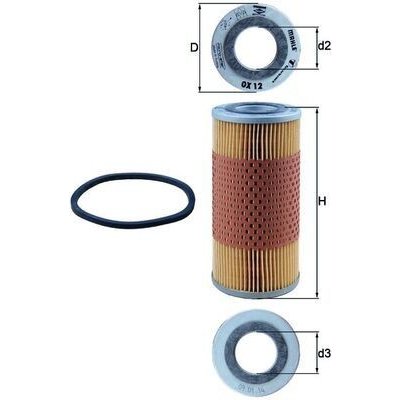 Olejový filtr MAHLE OX 12D – Hledejceny.cz