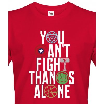 Bezvatriko pánské tričko Avengers 2 Canvas pánské tričko krátkým rukávem 0320 Červená – Zboží Mobilmania