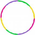 VFstyle Dětská skládací obruč hula hoop 66 cm barevné – Zboží Dáma VFstyle Dětská skládací obruč hula hoop 66 cm barevné – Zboží Dáma
