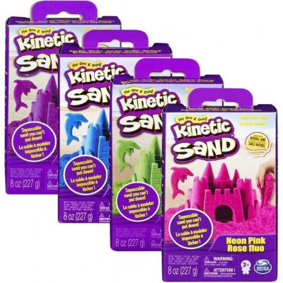 Spin master Kinetic Sand Kinetický písek neonové barvy 227g – Hledejceny.cz