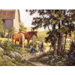Cobble Hill Koně v létě 500 dílků – Zboží Mobilmania