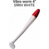 Návnada a nástraha Crazy Fish Vibro worm 10cm 59RH White 5ks