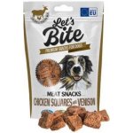Brit Let's Bite Meat Snacks Chicken Squares with Venison 80 g – Hledejceny.cz