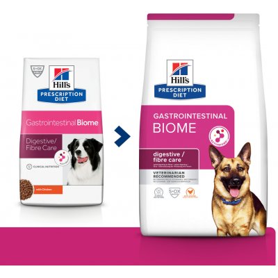 Hill's Prescription Diet Gastrointestinal Biome Péče o zažívání pro psy Chicken 1,5 kg – Hledejceny.cz